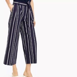 NWOT J Crew wide leg crop pants